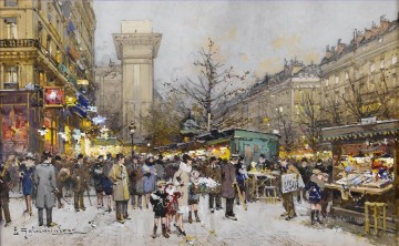 パリ Painting - パリ ポルト サン ドニ 5 ウジェーヌ ガリアン